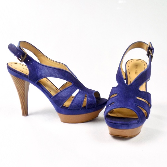 Nine West Shoes - Blue Denim Heels